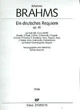 Johannes Brahms Notenblätter Ein deutsches Requiem op.45