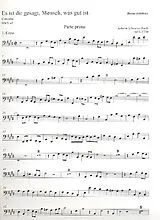 Johann Sebastian Bach Notenblätter Es ist dir gesagt Mensch was gut ist