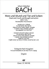 Johann Sebastian Bach Notenblätter Herz und Mund und Tat und Leben