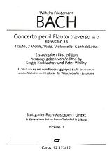 Wilhelm Friedemann Bach Notenblätter Konzert D-Dur BRWFBC15 für Flöte und