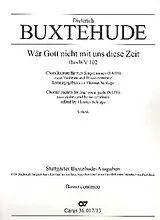 Dieterich Buxtehude Notenblätter Wär Gott nicht mit uns diese Zeit BuxWV102
