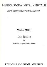 Marian Müller Notenblätter 3 Sonaten