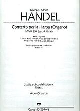 Georg Friedrich Händel Notenblätter Konzert op.4,6 HWV294