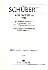 Franz Schubert Notenblätter Salve Regina D106 für Tenor