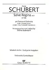 Franz Schubert Notenblätter Salve Regina D106 für Tenor