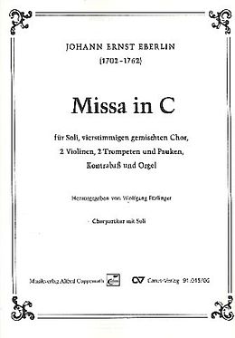 Johann Ernst Eberlin Notenblätter Missa in C