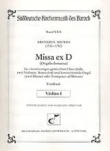 Abundius Micksh Notenblätter Missa ex D (Orgelsolomesse)