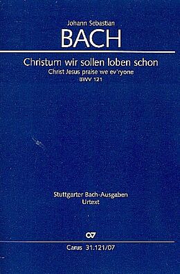 Johann Sebastian Bach Notenblätter Christum wir sollen loben schon