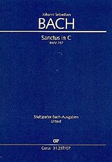 Johann Sebastian Bach Notenblätter Sanctus in C BWV237