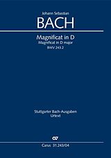 Johann Sebastian Bach Notenblätter Magnificat in D BWV 243.2