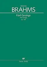 Johannes Brahms Notenblätter Fünf Gesänge op.104