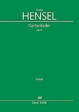 Fanny (Mendelssohn) Hensel Notenblätter Gartenlieder op.3