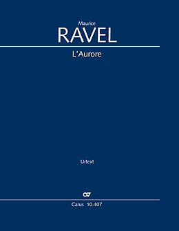 Kartonierter Einband LAurore (Klavierauszug) von Maurice Ravel