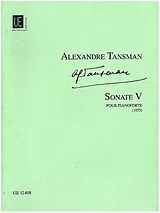 Alexandre Tansman Notenblätter SONATE NR.5 FUER