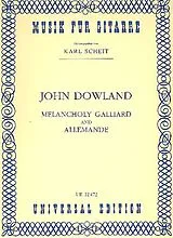 John Dowland Notenblätter Melancholy Galliard and Allemande