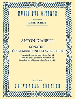 Anton Diabelli Notenblätter Sonatine für Gitarre