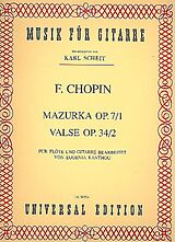 Frédéric Chopin Notenblätter Mazurka op.7,1 und Valse op.34,2