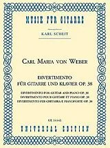 Carl Maria von Weber Notenblätter Divertimento für Gitarre und