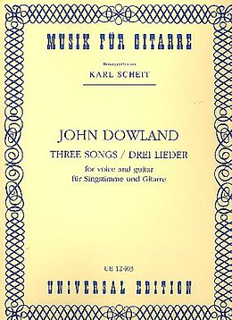 John Dowland Notenblätter 3 Songs