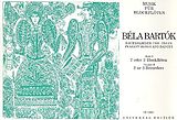 Béla Bartók Notenblätter Bauernlieder und -tänze für
