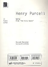 Henry Purcell Notenblätter Suite The fairy Queen für