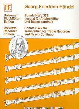 Georg Friedrich Händel Notenblätter Sonate HWV378 für