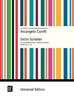 Arcangelo Corelli Notenblätter 6 Sonaten Band 1 (Nr.1-3)
