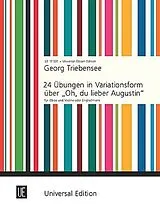 Georg Triebensee Notenblätter 24 Übungen in Variationsform über Oh du lieber Augustin