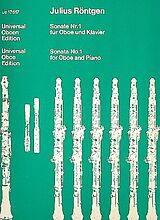 Julius Röntgen Notenblätter Sonate Nr.1 für Oboe und Klavier