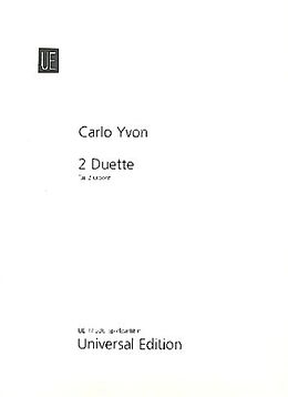 Carlo Yvon Notenblätter 2 Duette