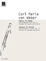 Carl Maria von Weber Notenblätter Konzert F-Dur op.75
