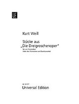 Kurt Weill Notenblätter Stücke aus der Dreigroschenoper