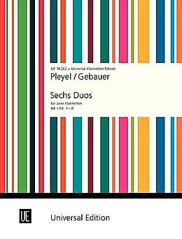 Ignaz Joseph Pleyel Notenblätter 6 Duos Band 1 (Nr.1-3)