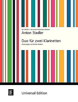 Anton Stadler Notenblätter Duo