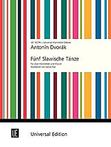 Antonin Leopold Dvorak Notenblätter 5 slawische Tänze aus op.46 für