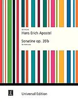 Apostel Hans Erich Notenblätter Sonatine op.39b