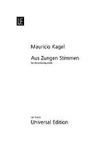 Mauricio Kagel Notenblätter Aus Zungen Stimmen für