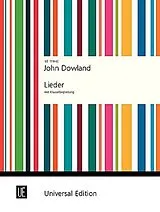 John Dowland Notenblätter Lieder aus den Lautentabulaturen