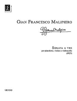 Gian Francesco Malipiero Notenblätter SONATA A TRE FUER PIANOFORTE
