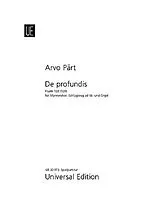 Arvo Pärt Notenblätter De profundis