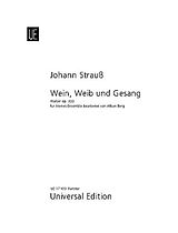Johann (Sohn) Strauss Notenblätter Wein Weib und Gesang op.333