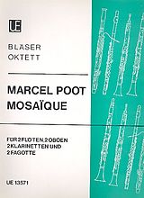 Marcel Poot Notenblätter Mosaique für 2 Flöten, 2 Oboen