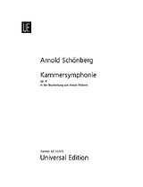 Arnold Schönberg Notenblätter Kammersinfonie op.9 für Flöte
