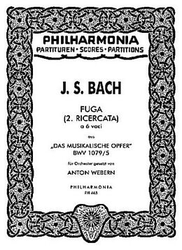 Johann Sebastian Bach Notenblätter Fuga à 6 voci für Orchester