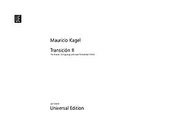 Mauricio Kagel Notenblätter Transicion 2 für Klavier