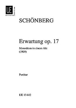 Arnold Schönberg Notenblätter Erwartung op.17 Monodram