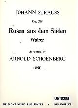 Johann (Sohn) Strauss Notenblätter Rosen aus dem Süden op.388 für