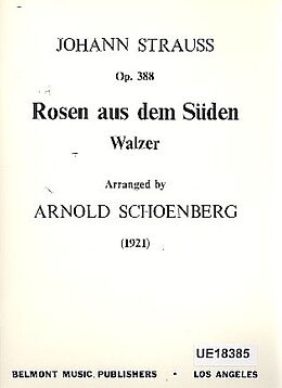 Johann (Sohn) Strauss Notenblätter Rosen aus dem Süden op.388 für