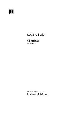 Luciano Berio Notenblätter Chemins 1 su Sequenza 2 (1965)