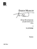 Darius Milhaud Notenblätter LE PRINTEMPS SINFONIE NR.1 FUER